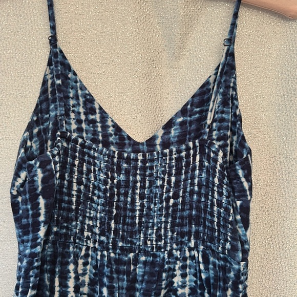 Blue Tie-Dye Spaghetti Strap Top - Picture 5 of 6